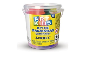 KIT DE MASSINHA DE MODELAR EM BALDINHO ACRILEX