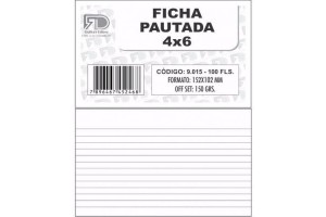 FICHA PAUTADA 4X6 PCT 100 FHS FD