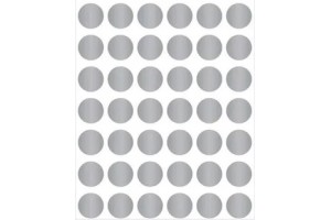 ETIQUETA ADESIVA TP19 19MM PRATA C/ 210 ETQ.