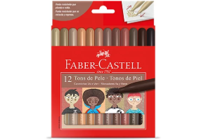CANETINHA HIDROGRÁFICA VAI E VEM TONS DE PELE FABER CASTELL