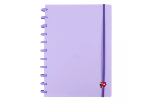 CADERNO POP DISC YUMMY COLORS GRANDE COR:LILAS MARSHMALLOW