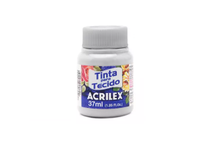 TINTA PARA TECIDO ACRILEX 37 ML CINZA CLARO