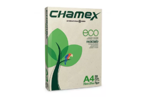 SULFITE A4 RECICLADO CHAMEX ECO 75G 100 FLS