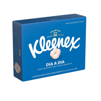LENÇO DE PAPEL KLEENEX CX COM 50